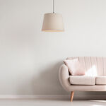 Ivory Linen Light Shade 8"